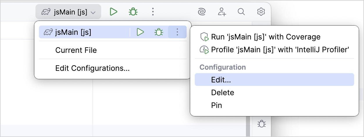 Gradle edit run configuration Gradle edit run configuration