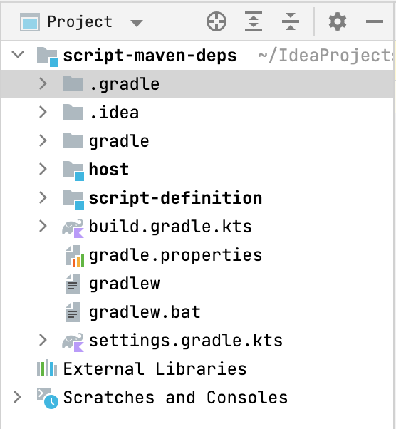 Custom scripting project structure