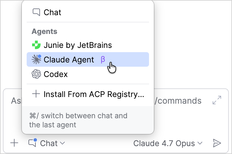 Select Claude Agent Select Claude Agent