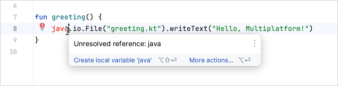 Unresolved Java reference