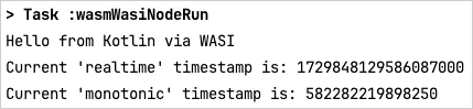 Kotlin/Wasm and WASI app