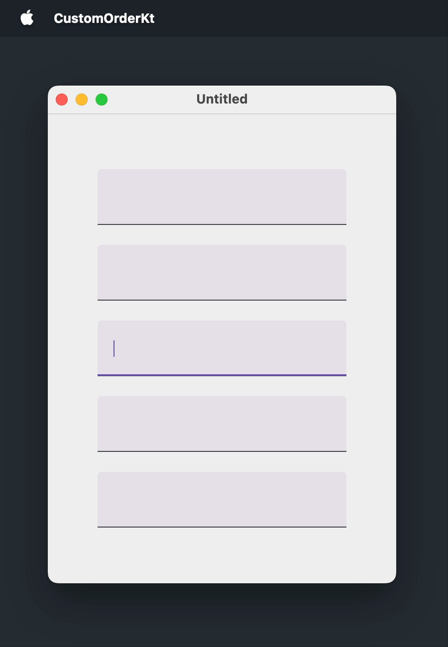 Custom tab order