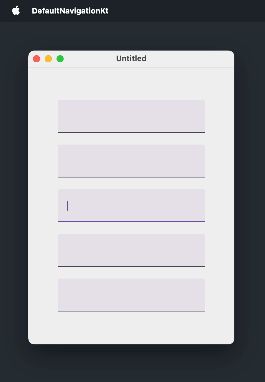 Default tab order