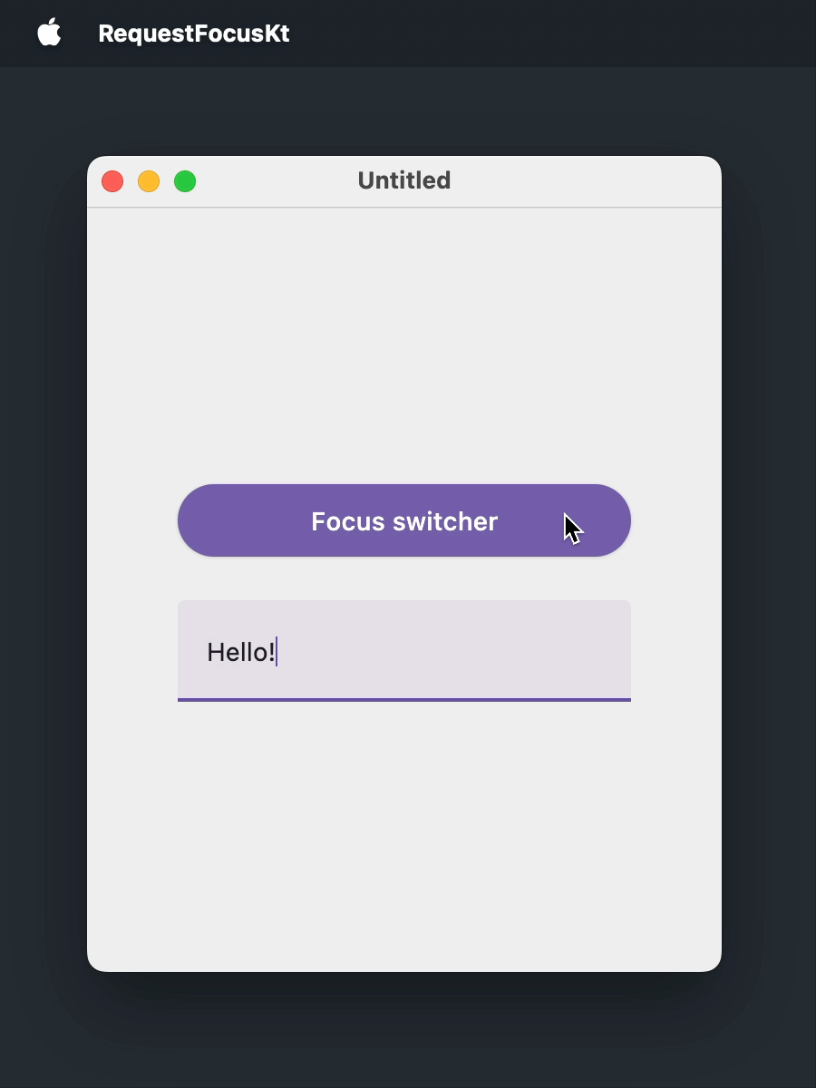 Moving focus from code