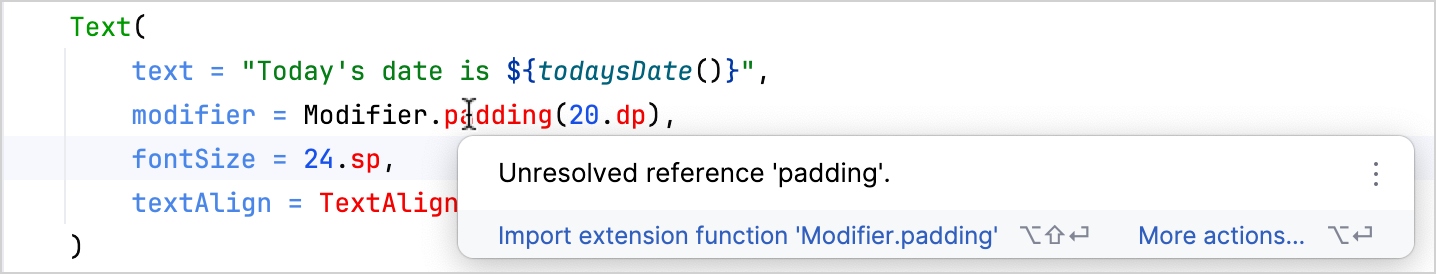 Unresolved references