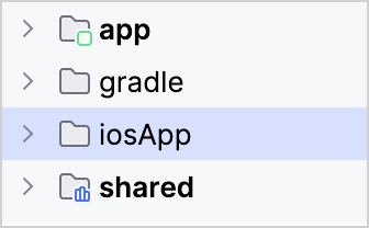 Renamed iOS project directory in Android Studio