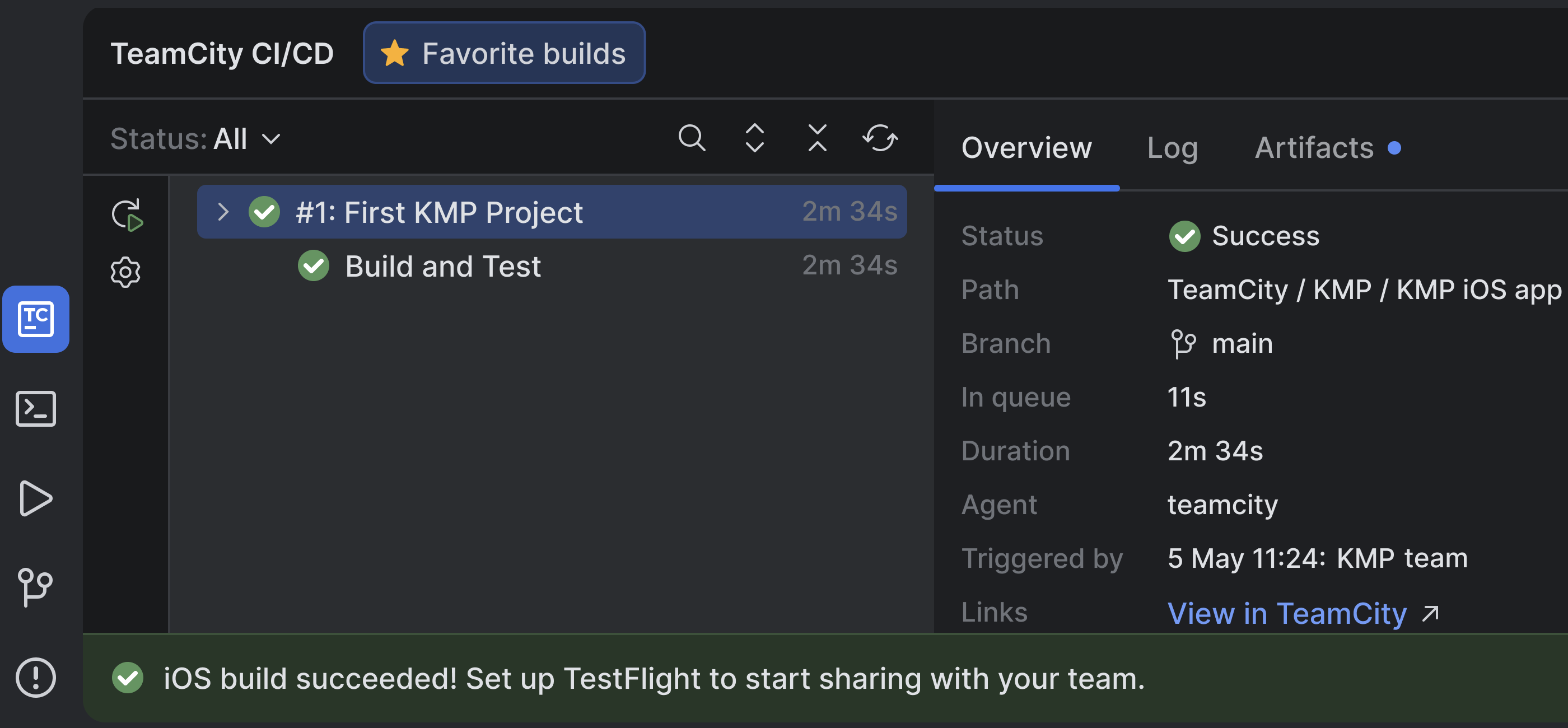 iOS build succeeded