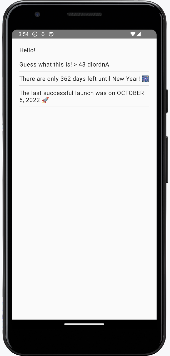 Final results Final results