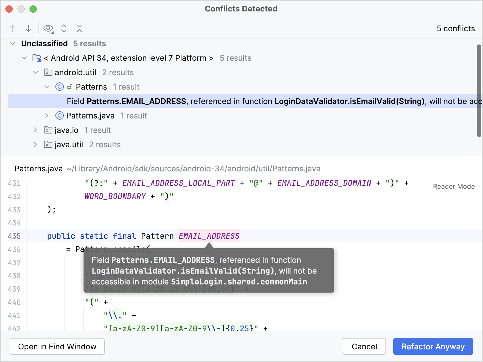 Warnings about platform-dependent code
